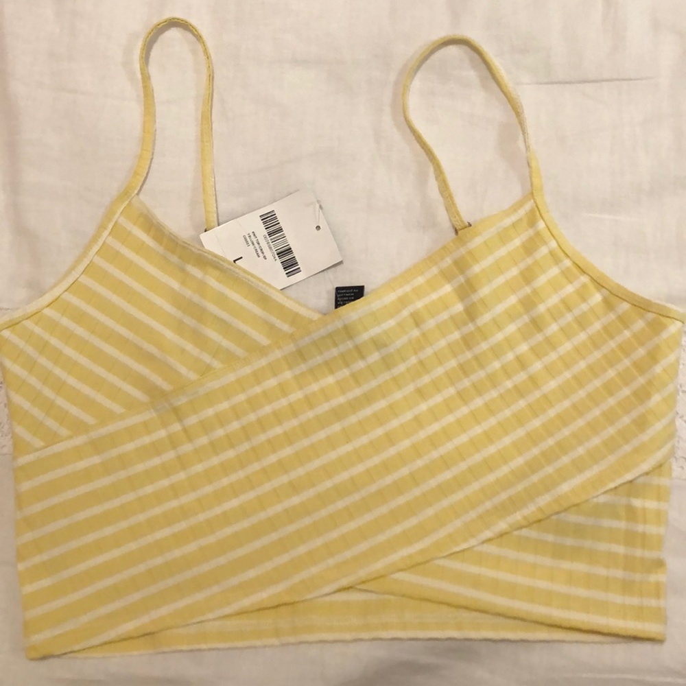 forever 21 yellow crop top